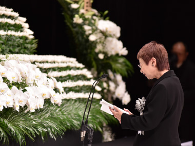 写真：東日本大震災仙台市追悼式を開催