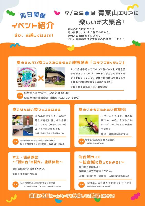 見聞館20周年チラシ裏