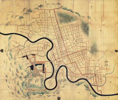 「奥州仙台城絵図」正保2年（1645年）　仙台市博物館所蔵