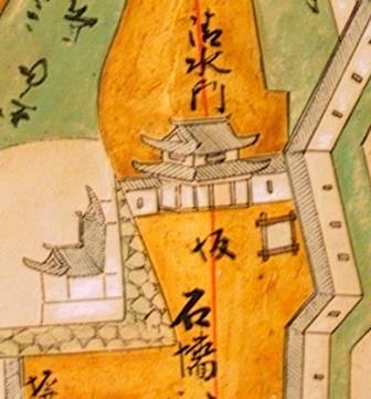 ：「奥州仙台城絵図」（清水門部分）　正保2年（1645）