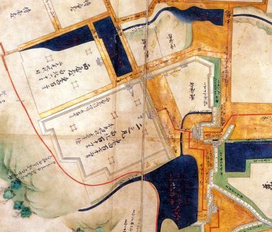 「奥州仙台城絵図」（二の丸付近）正保2年（1645）　仙台市博物館所蔵