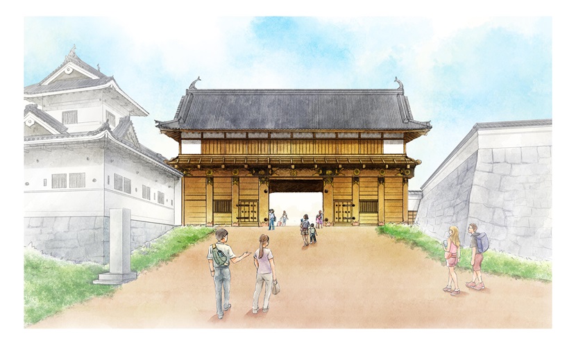 大手門寄附金用イラスト