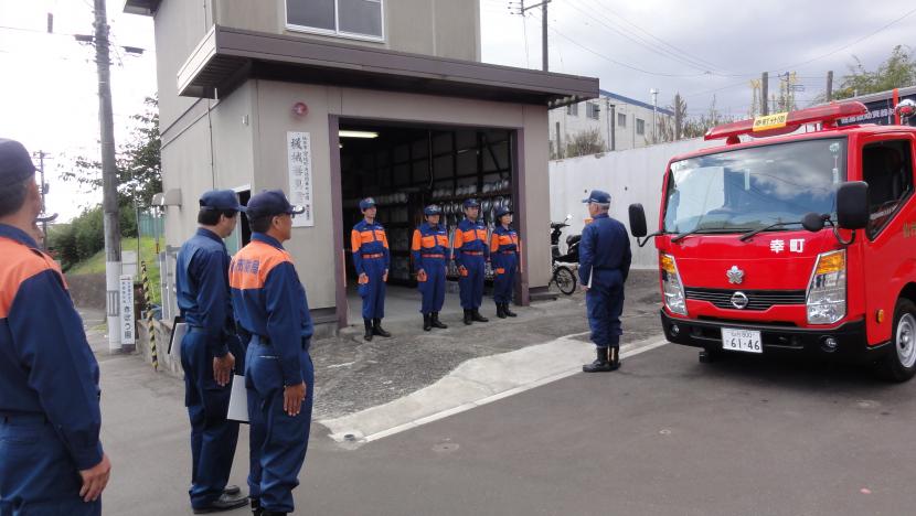 幸町分団機械器具点検