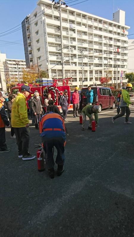 太白消防団東中田分団防災訓練