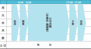 一週間の活動表