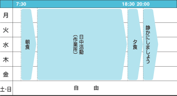 一週間の活動表