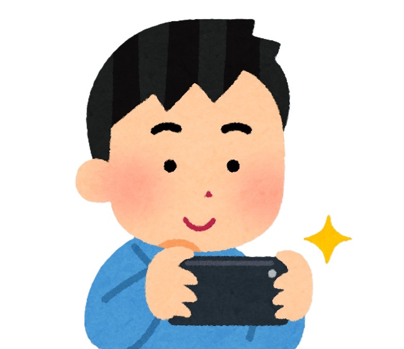 報告書の写真をスマホで撮影する人