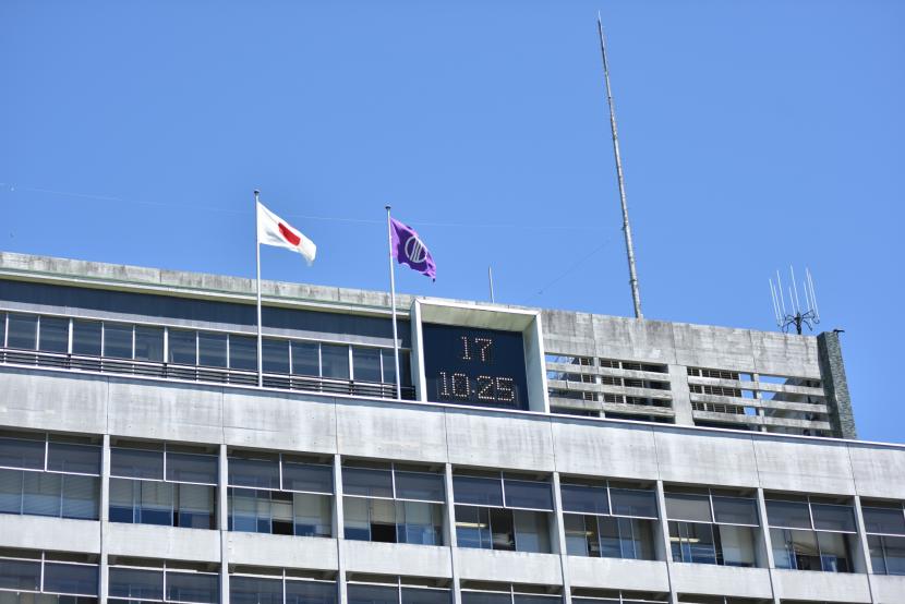 現本庁舎電光時計の画像