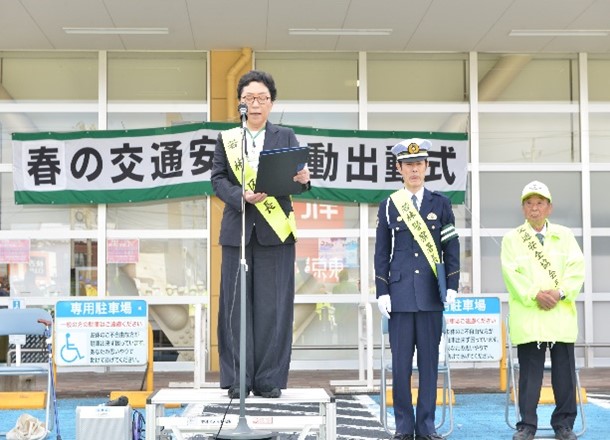 区長挨拶の様子
