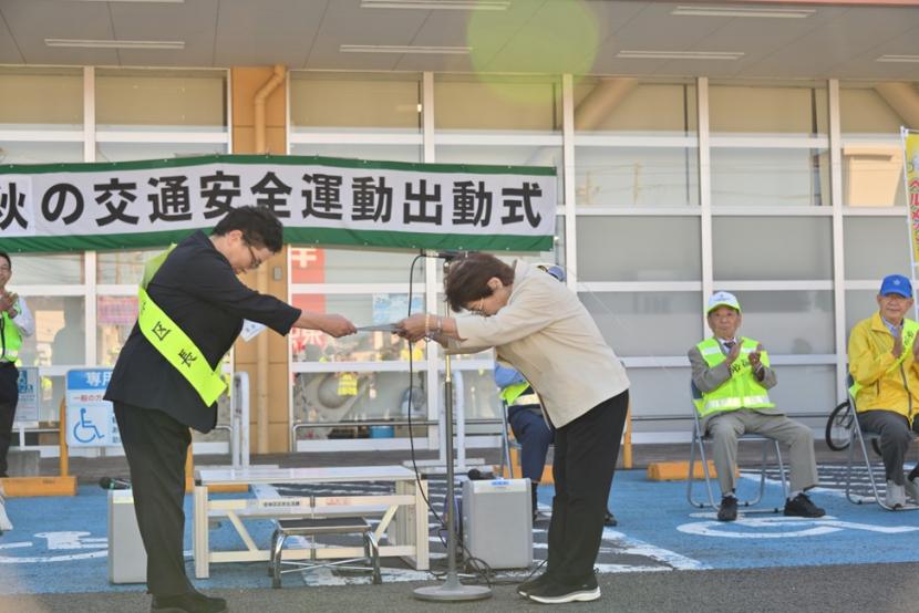 交通安全宣言の様子