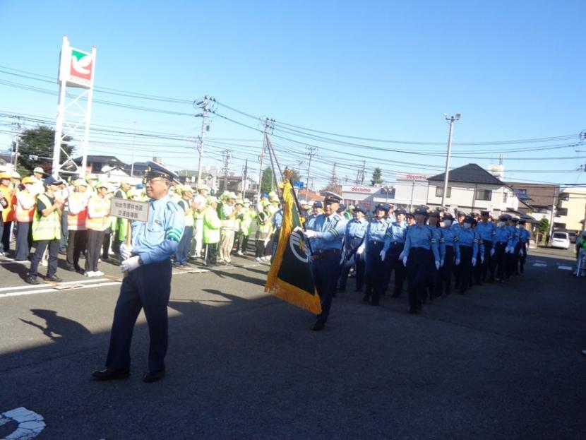 交通指導隊出動の様子