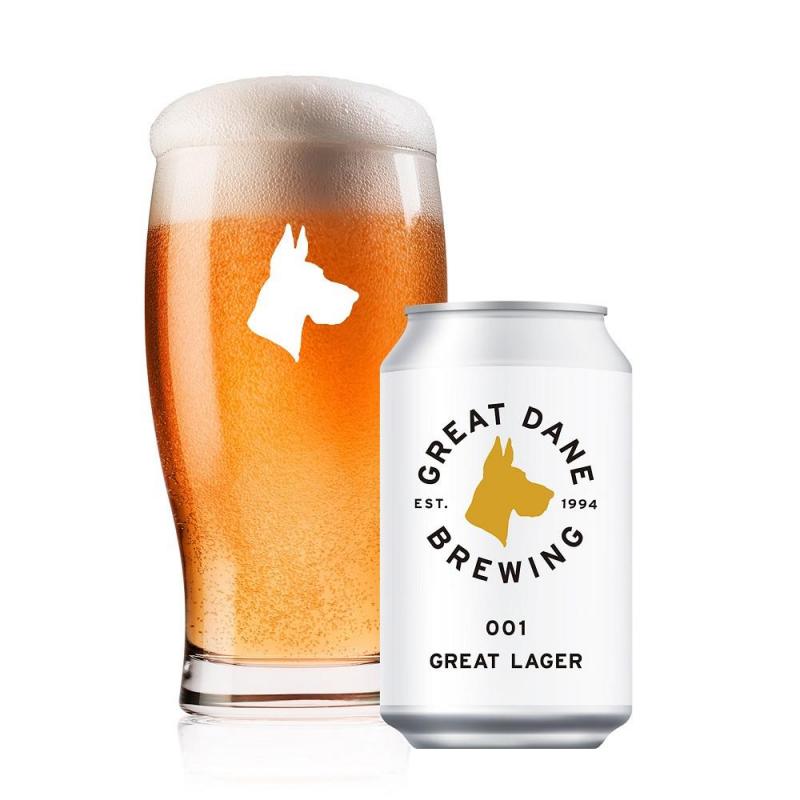 GREAT　DANE　BREWINGのGREAT　LAGER（缶ビール）