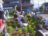 花壇づくり写真