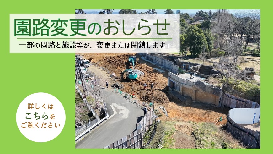 園路変更のおしらせ