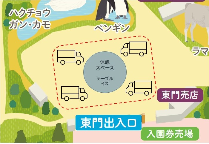 キッチンカー配置図