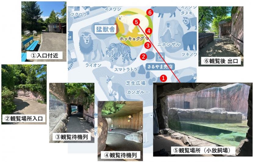 観覧ルートの各所画像