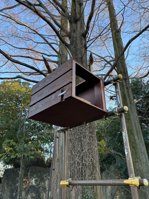完成した餌台