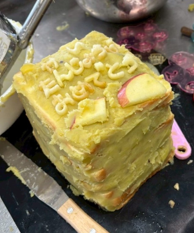 試作1回目のケーキ