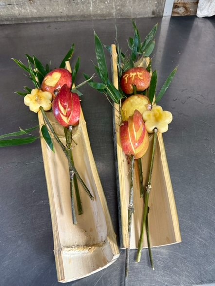 担当者特製のリンゴ